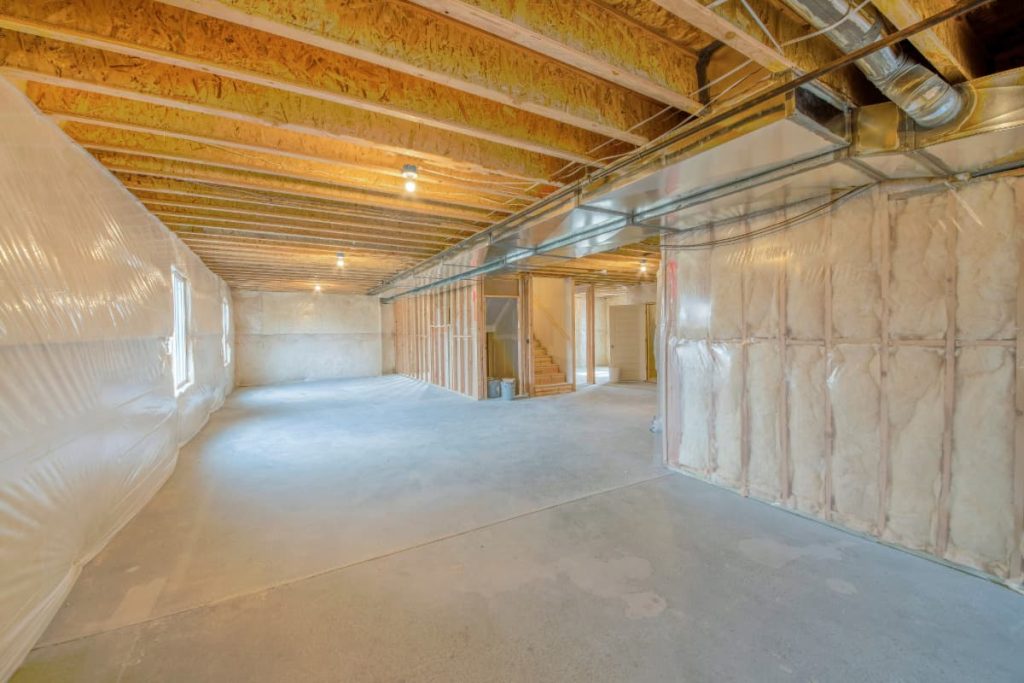 residential insulation in a new home
